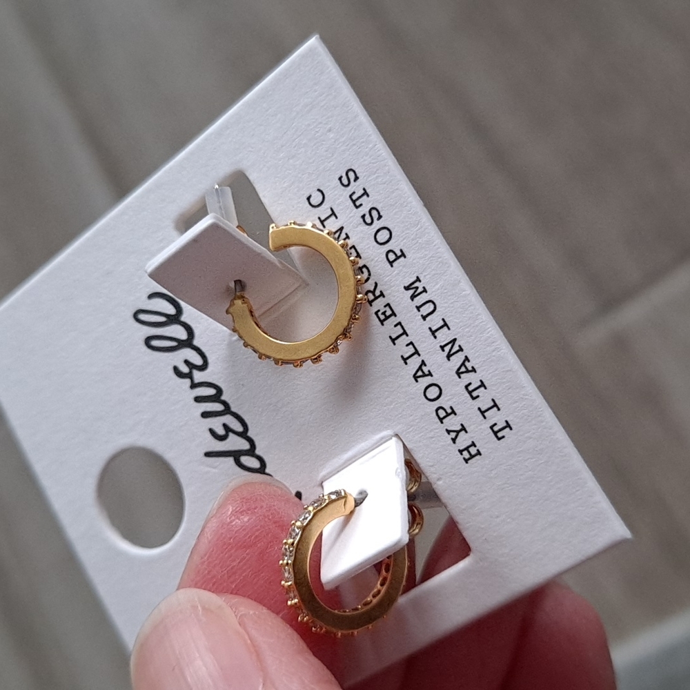 NWT Madewell mini hoop earrings - Picture 13 of 13